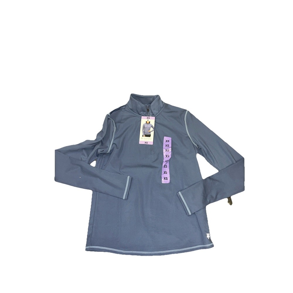 NWT Women's SOYBU Blue 1/4 Zip Pullover Active Jacket Size *SMALL*